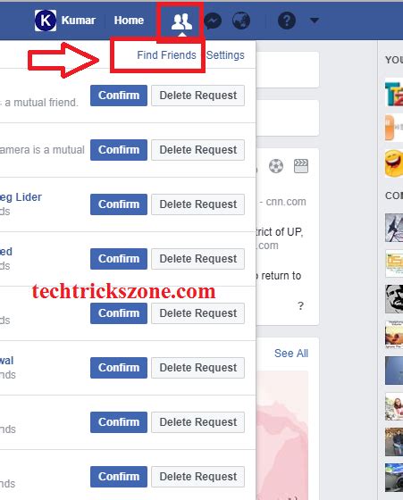 how to remove accepted friend request notification on facebook mobile