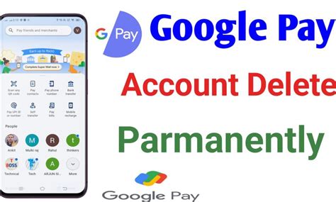 how to remove account from google pay