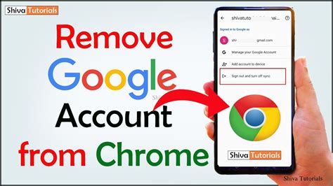 how to remove account in chrome