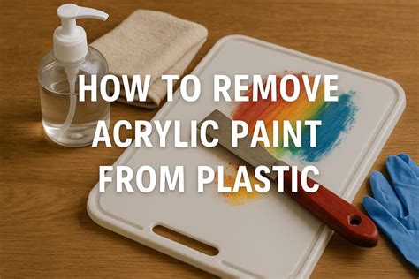 how to remove acrylic color from plastic