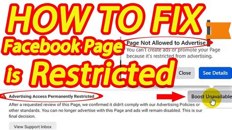 how to remove ad restrictions on facebook page