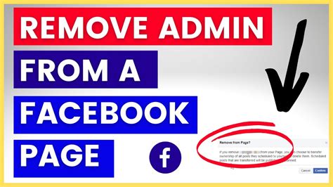 how to remove admin from my facebook page