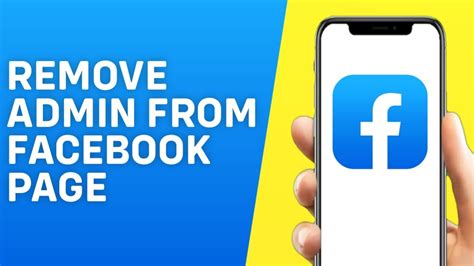 how to remove admin in facebook page on mobile