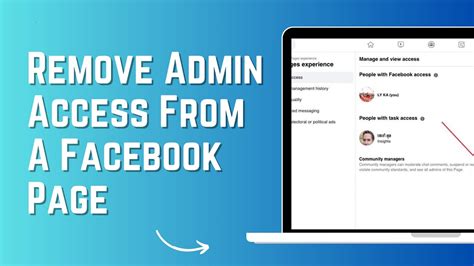 how to remove admin role in facebook page