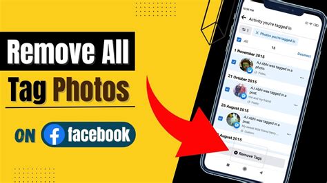 how to remove all tagged photos of you on facebook
