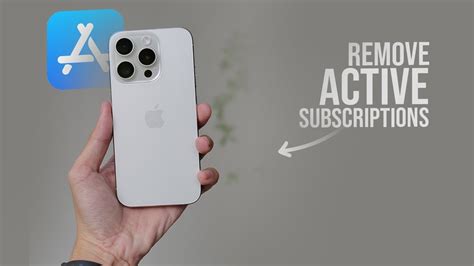 how to remove an active subscription on iphone
