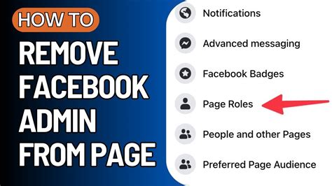 how to remove an admin from a facebook page on mobile