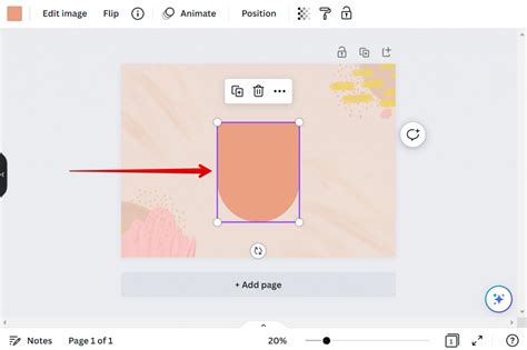 how to remove an element from a photo in canva