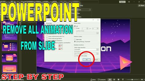 how to remove animation from all slides in powerpoint