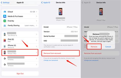 how to remove another phone from apple id