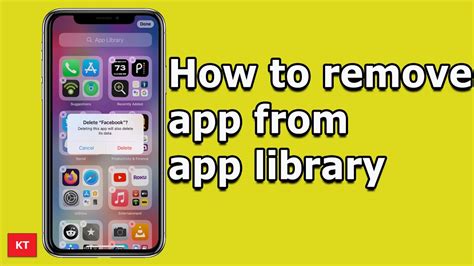 how to remove app from app library on iphone 11