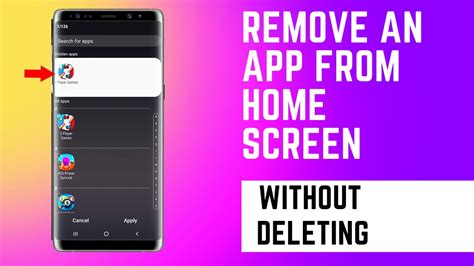how to remove app icon from android home screen