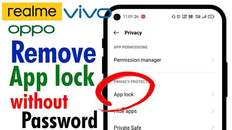 how to remove app lock from android