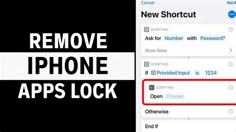 how to remove app lock in iphone 12