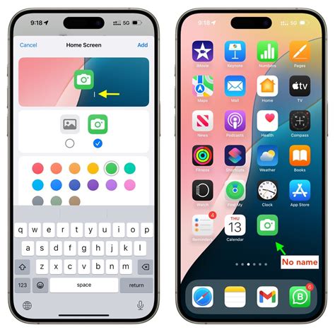 how to remove app names on home screen android
