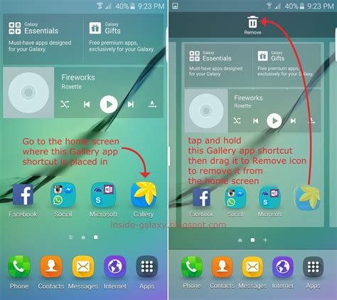 how to remove app shortcut from android home screen
