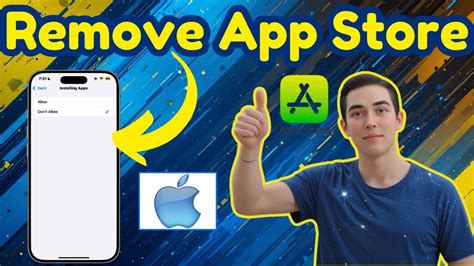 how to remove app store from child's phone