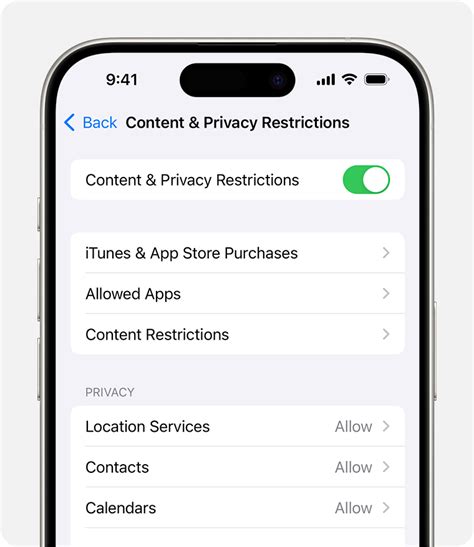 how to remove app store restrictions on iphone