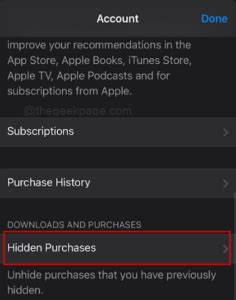 how to remove apple app store purchase history
