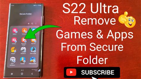 how to remove apps from folder on samsung s22