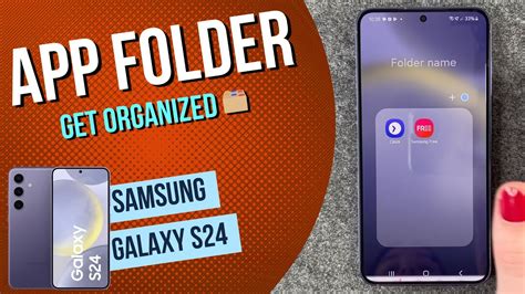 how to remove apps from folder on samsung s24