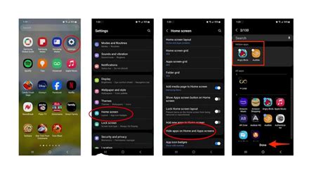 how to remove apps from hidden apps on android