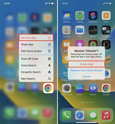 how to remove apps from my phone screen