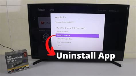 how to remove apps from roku tv home screen