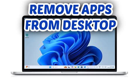 how to remove apps from the desktop screen