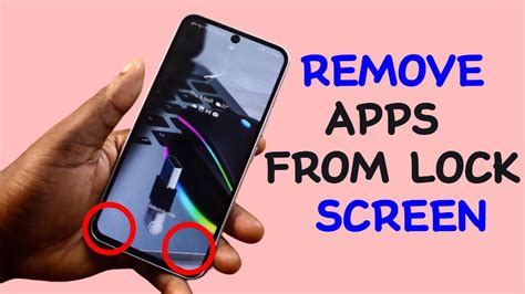 how to remove apps from the lock screen
