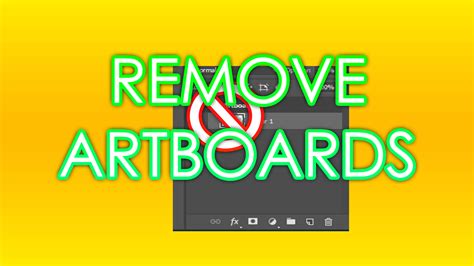 how to remove artboard in photoshop
