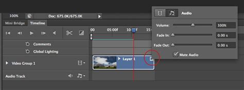 how to remove audio from video in photoshop