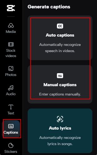 how to remove auto caption in capcut