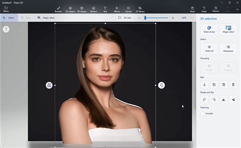 how to remove background color from image in paint 3d