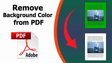 how to remove background color in adobe acrobat