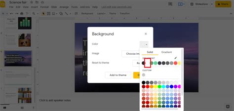 how to remove background color of image in google slides