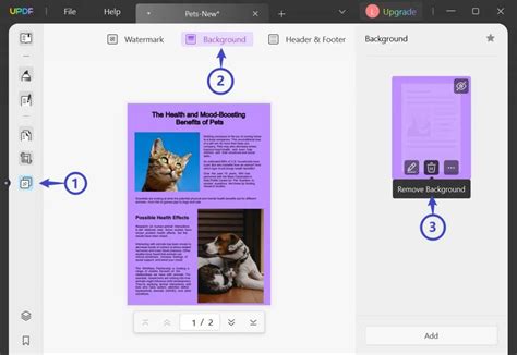 how to remove background from a pdf