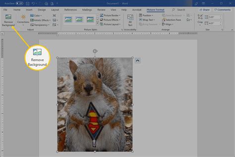 how to remove background from a picture in microsoft word
