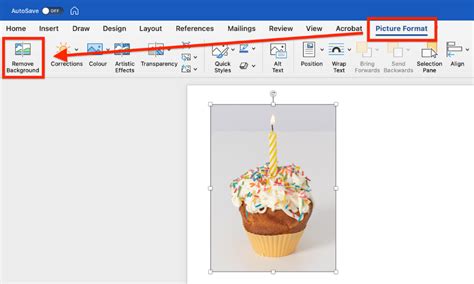 how to remove background from image in word document