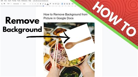 how to remove background from image on google docs