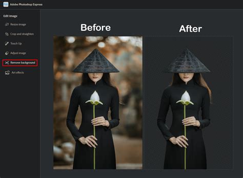 how to remove background from photo in photoshop express
