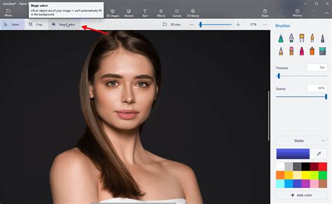 how to remove background from picture in paint 3d