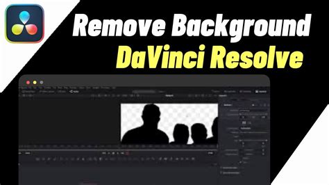 how to remove background in davinci resolve 18 free