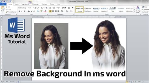 how to remove background in picture in word 2007