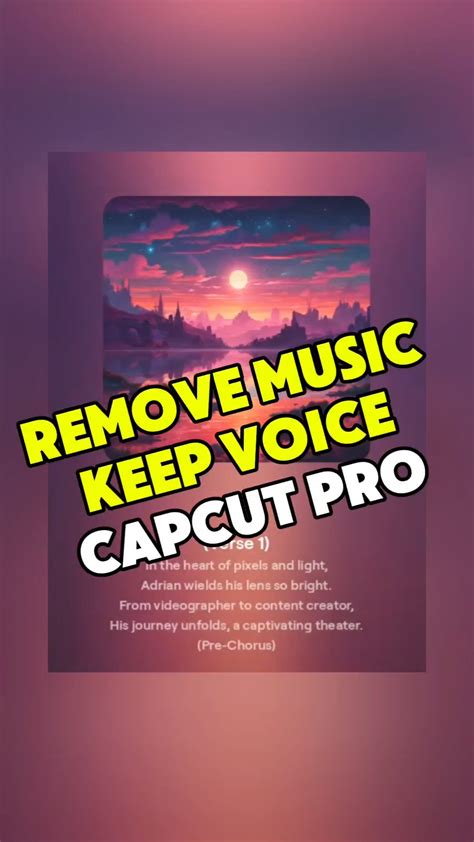 how to remove background music from video but keep voice capcut