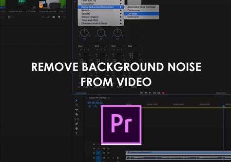 how to remove background noise from video in after effects