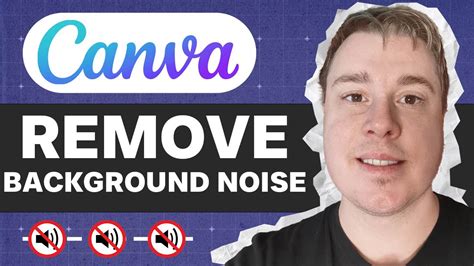 how to remove background noise from video using canva