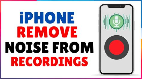 how to remove background noise from voice memo on iphone