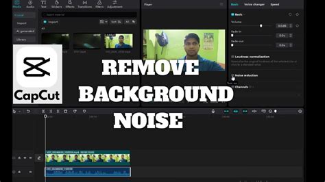 how to remove background noise in capcut 2024