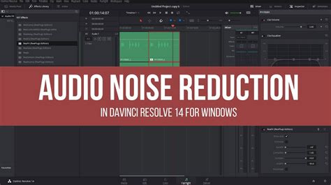 how to remove background noise in davinci resolve free version